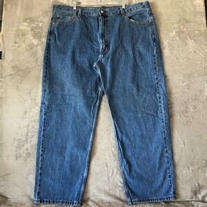 Levi Strauss Men 550 Jeans Size 48x32 Denim Workwear Relaxed Fit Plus Size